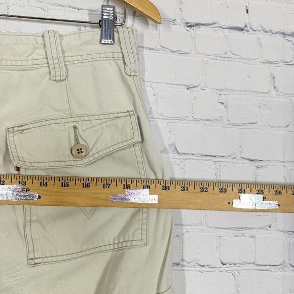 Vintage Y2K Levi's Cargo Pants Men Size 30x32 Beige Baggy Loose Straight Hip Hop - Picture 16 of 16